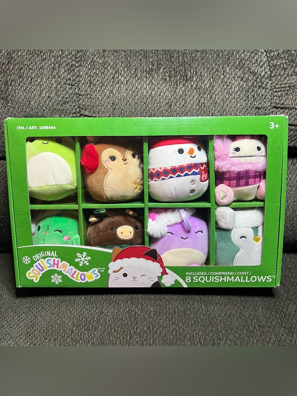 Squishmallow Winter Holiday 8 Pack 4 Inch Plush Ornament Set Collection